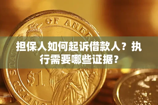 武汉担保人如何起诉借款人？执行需要哪些证据？