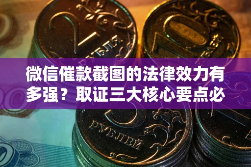 武汉微信催款截图的法律效力有多强？取证三大核心要点必须知道！