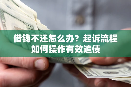 武汉借钱不还怎么办？起诉流程如何操作有效追债