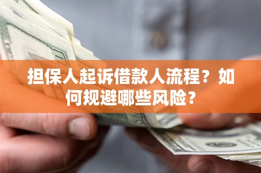 武汉担保人起诉借款人流程？如何规避哪些风险？