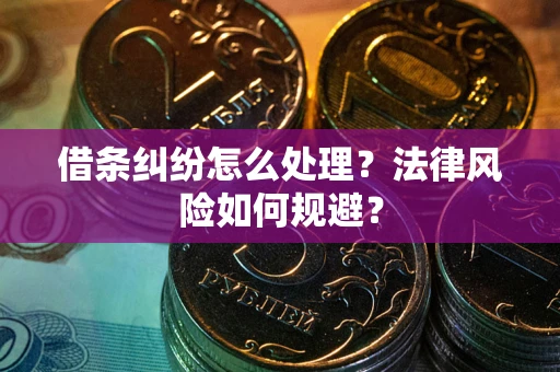 武汉借条纠纷怎么处理？法律风险如何规避？