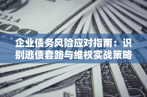 武汉企业债务风险应对指南：识别逃债套路与维权实战策略