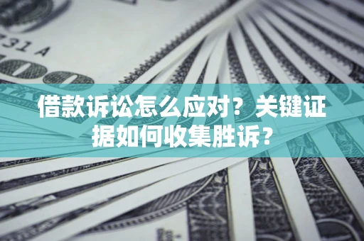 武汉借款诉讼怎么应对？关键证据如何收集胜诉？